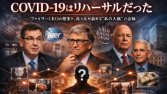 「COVID-19はリハーサルだった」——ファイザーCEOの発言と、点と点が繋がる"あの人脈"の正体