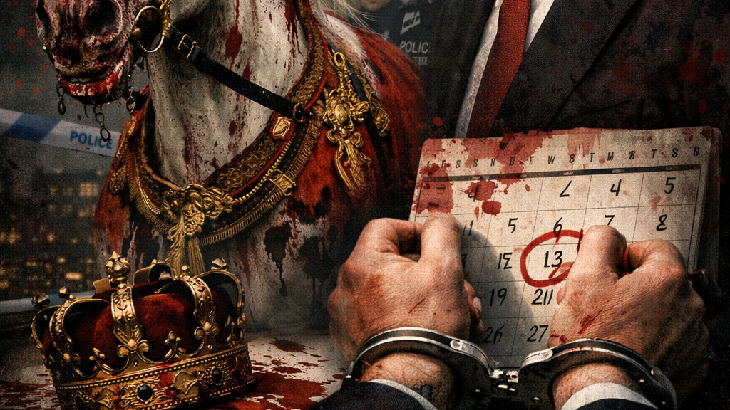 「666日後の逮捕」——血まみれの王の馬、そしてアンドルー元王子。これは本当に偶然なのか？