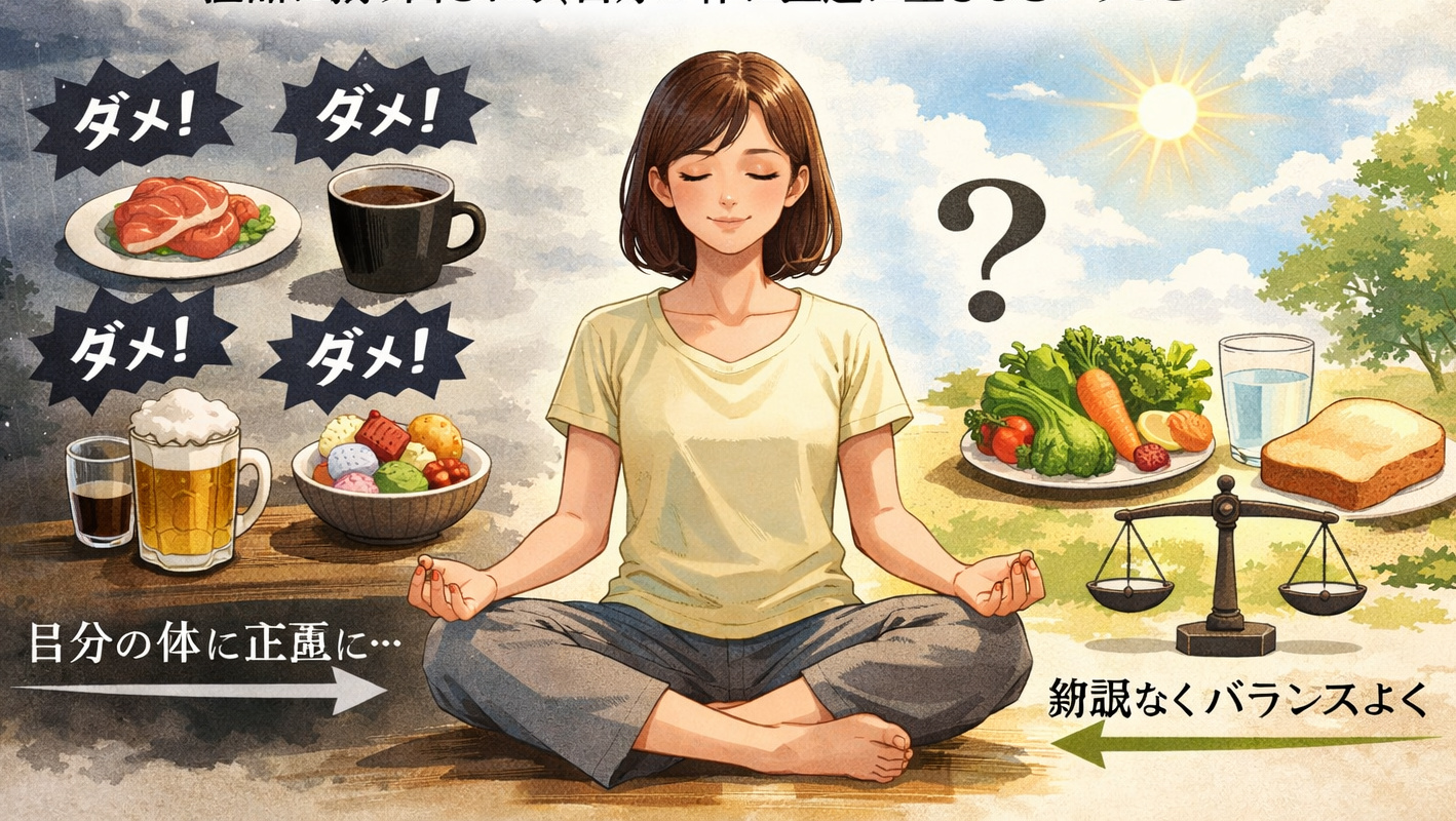 「四毒抜き」は本当に必要？極論に振り回されず、自分の体に正直に生きるということ