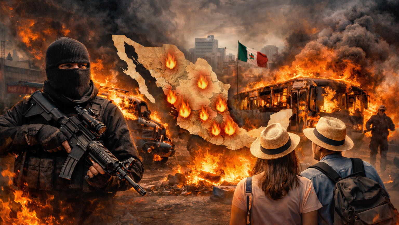 カルテルの逆襲が始まった――メキシコ全土で燃え上がる「報復の炎」、あなたの旅行計画は大丈夫ですか？
