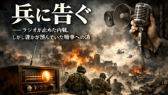 「兵に告ぐ」――ラジオが止めた内戦、しかし誰かが望んでいた戦争への道