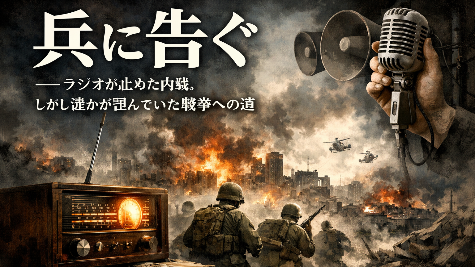「兵に告ぐ」――ラジオが止めた内戦、しかし誰かが望んでいた戦争への道