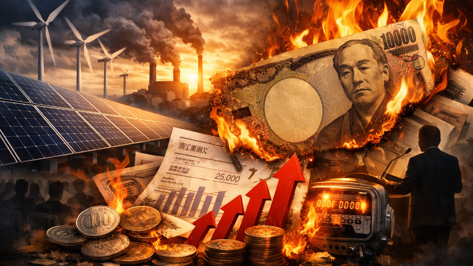 「再エネ賦課金」があなたの電気代を静かに食い尽くしている。百田尚樹が国会で暴いた”グリーン利権”の正体