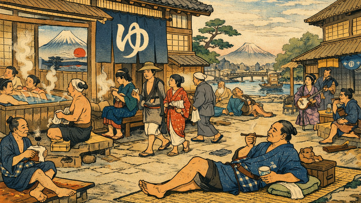 江戸人はなぜ昼から銭湯に行けたのか？「勤勉な日本人」という神話の正体