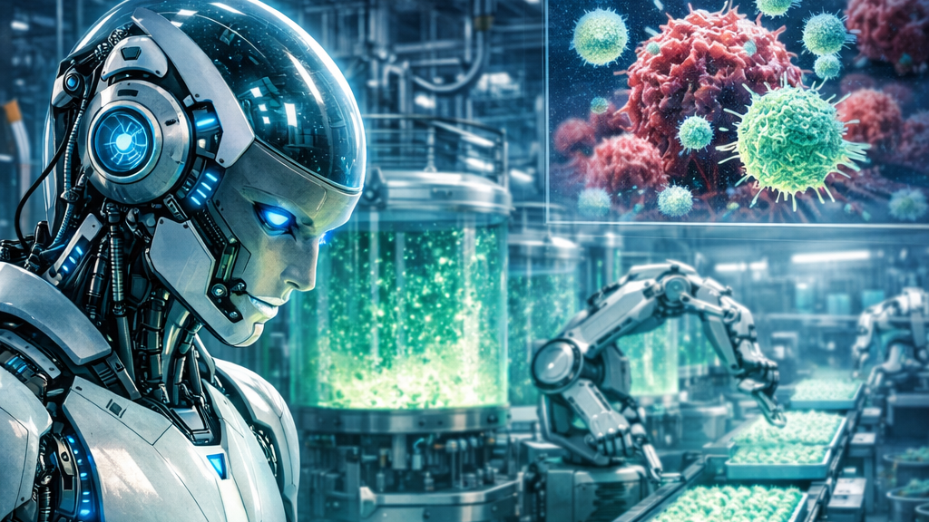 製薬会社が隠したかった？AIロボットが「がん細胞を殺す細胞」を兆個単位で量産する時代が、もう始まっている。