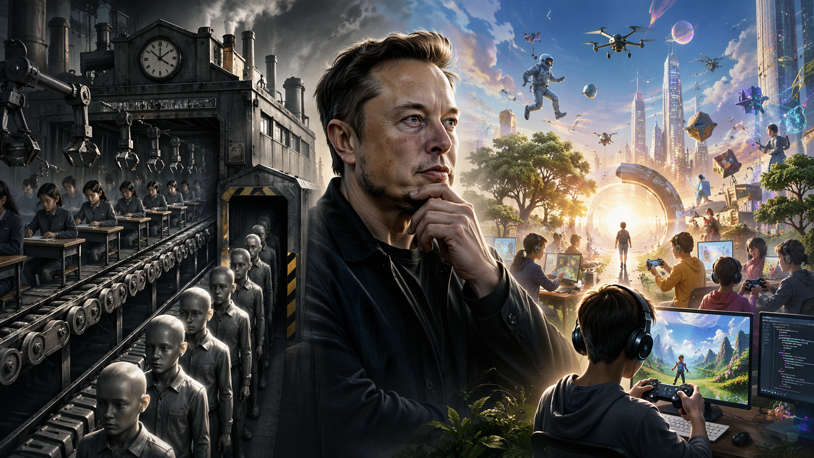 学校って実は「人間を工場製品にする装置」だった？イーロン・マスクが暴く教育の闇