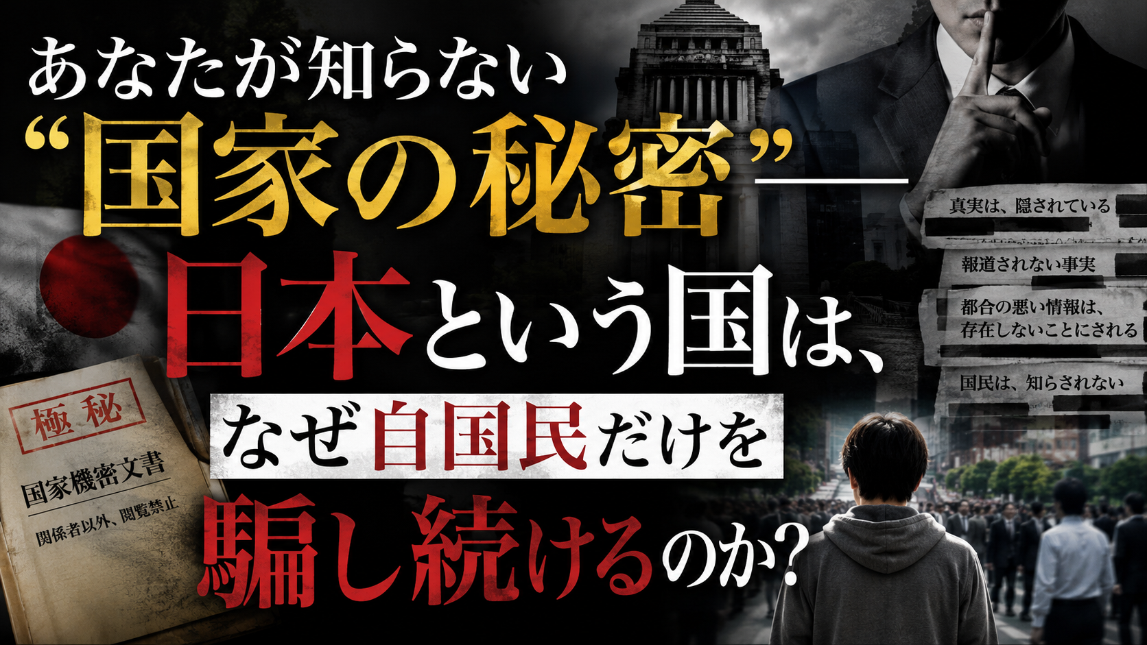 「国家の秘密」は誰のもの?日本が自国民にだけ隠し続ける"不都合な真実" 「国家の秘密」は誰のもの?日本が自国民にだけ隠し続ける"不都合な真実"