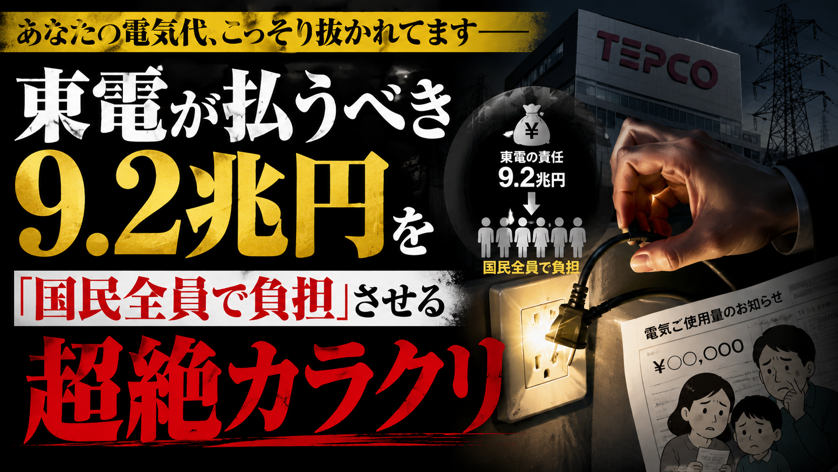 あなたの電気代、毎月こっそり抜かれてるって知ってた? あなたの電気代、毎月こっそり抜かれてるって知ってた?