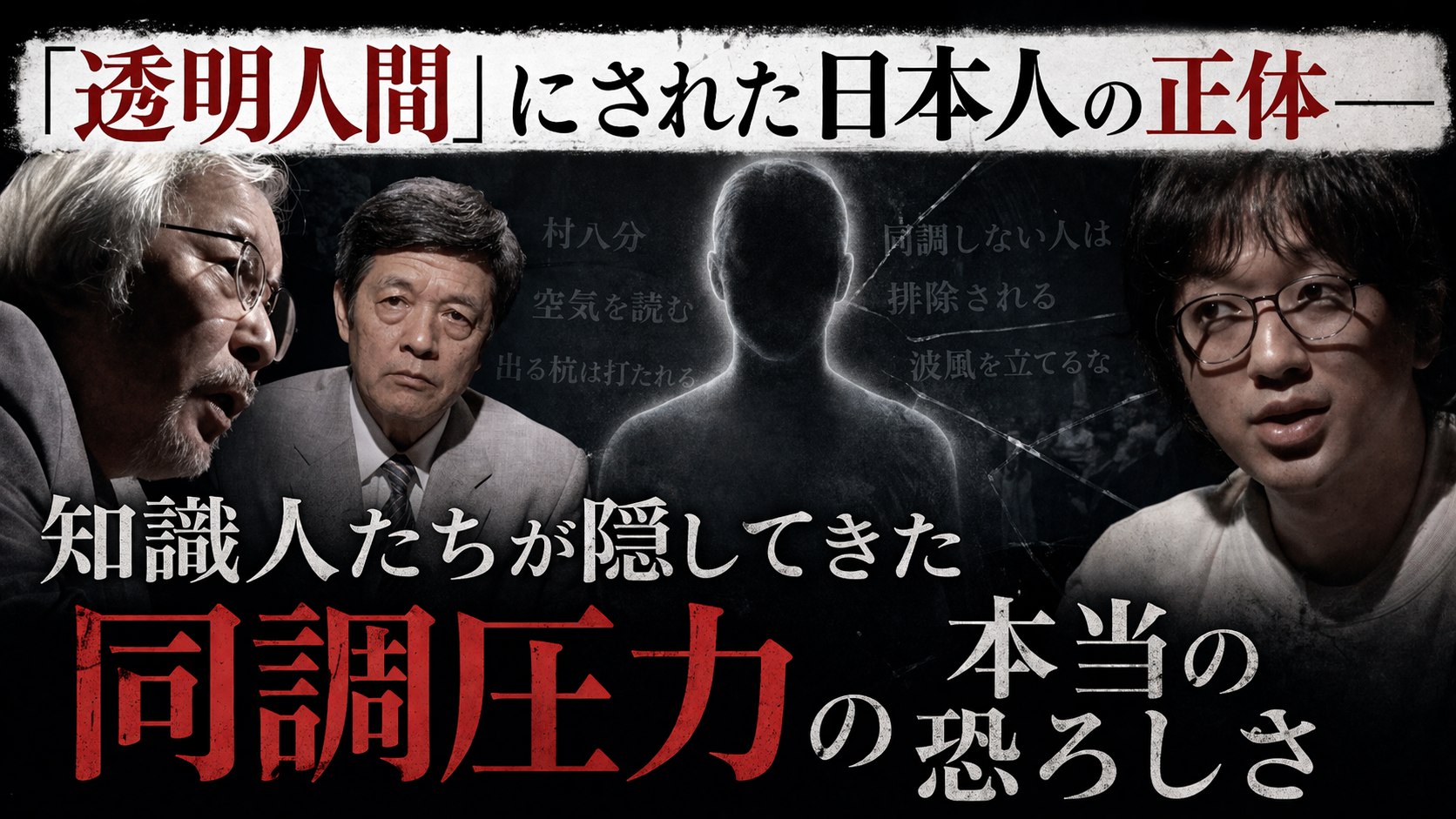 「透明人間」にされた日本人の正体——知識人たちが隠してきた同調圧力の本当の恐ろしさ