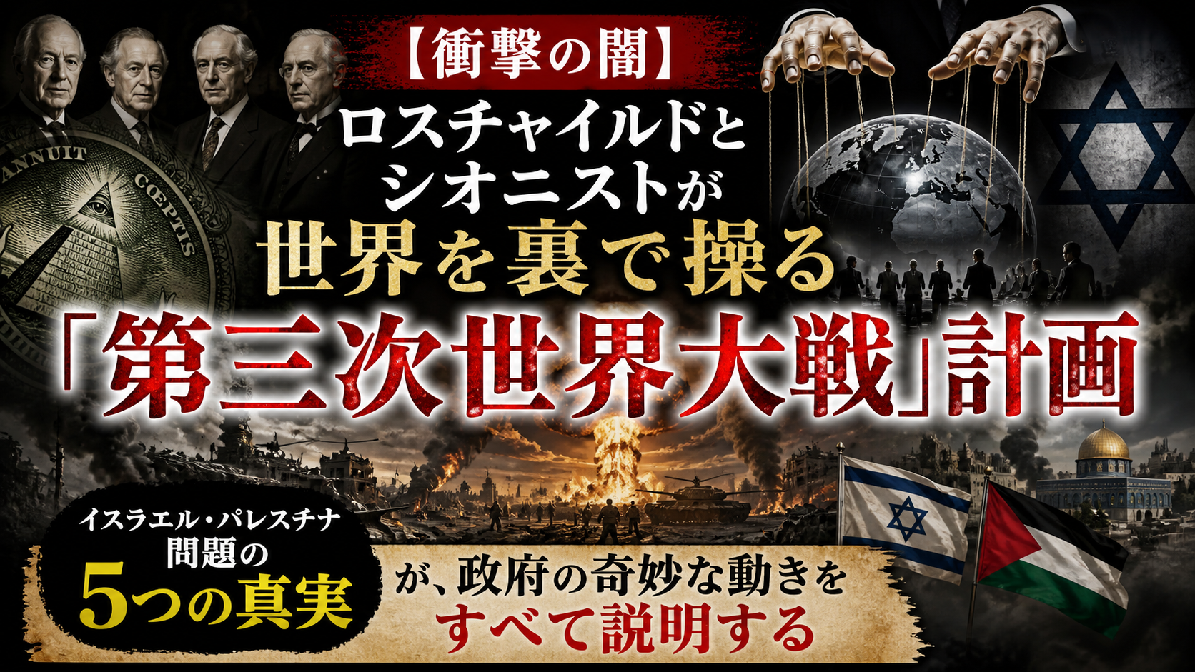 【衝撃の闇】ロスチャイルドとシオニストが世界を操る「第三次世界大戦」計画