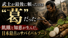 草の根を食べて死んだ時代に、武士が最後に頼ったのは"葛"だった