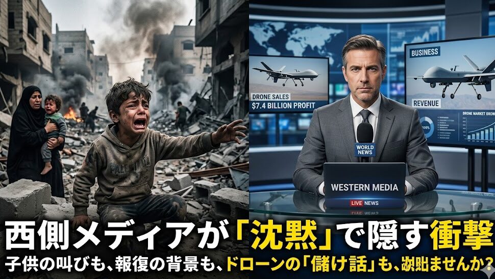 西側メディアの「沈黙」が隠す衝撃 — 子供の叫びも、報復の理由も、ドローンの「儲け話」も、あなたは本当に見えていますか？