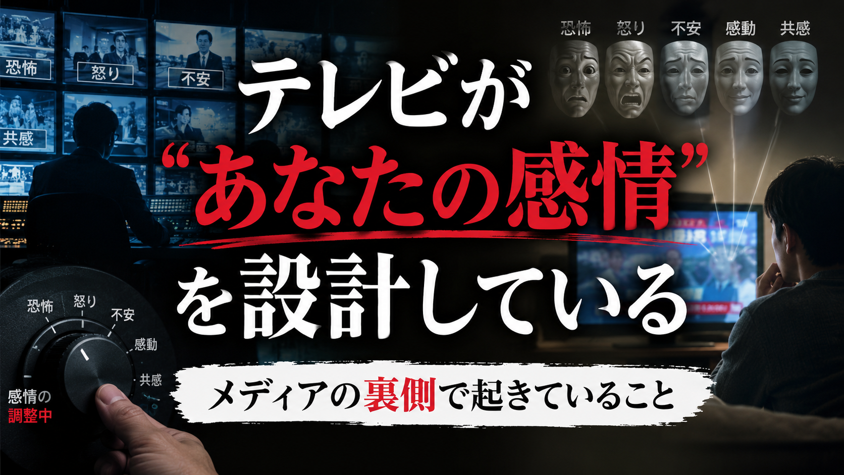 テレビが「あなたの感情」を設計している——メディアの裏側で起きていること