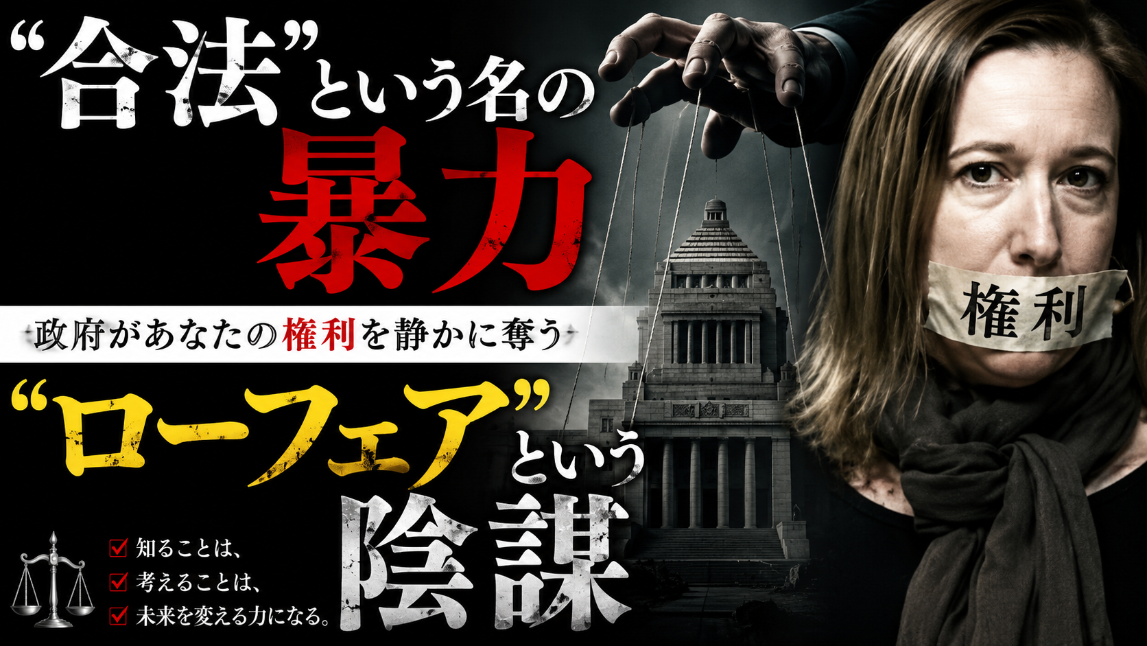 政府はもう、銃を使わない。「合法」という刃で、あなたの自由を静かに奪っていく。