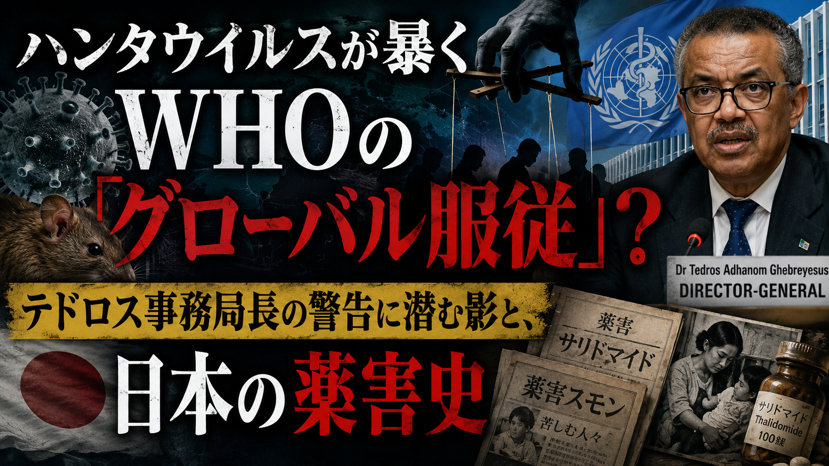 ハンタウイルスが暴くWHOの「グローバル服従」？ テドロス事務局長の警告