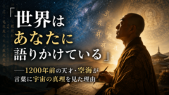「世界はあなたに語りかけている」——1200年前の天才・空海が言葉に宇宙の真理を見た理由