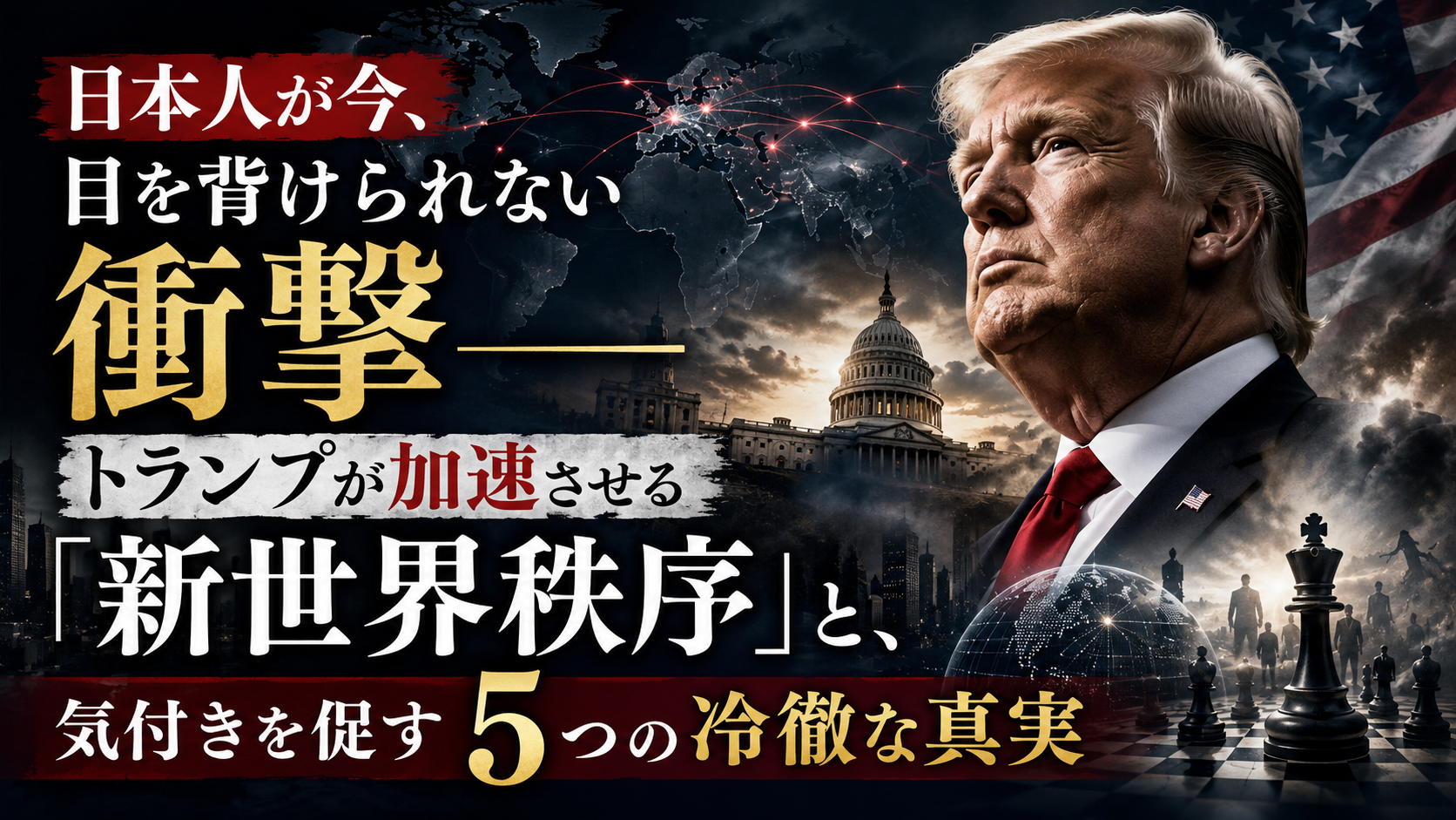 【必読】トランプが静かに進める「新世界秩序」の深層——日本人が今、気づくべき5つの冷徹な真実