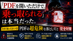 「PDFを開いただけで乗っ取られる」は本当だった。