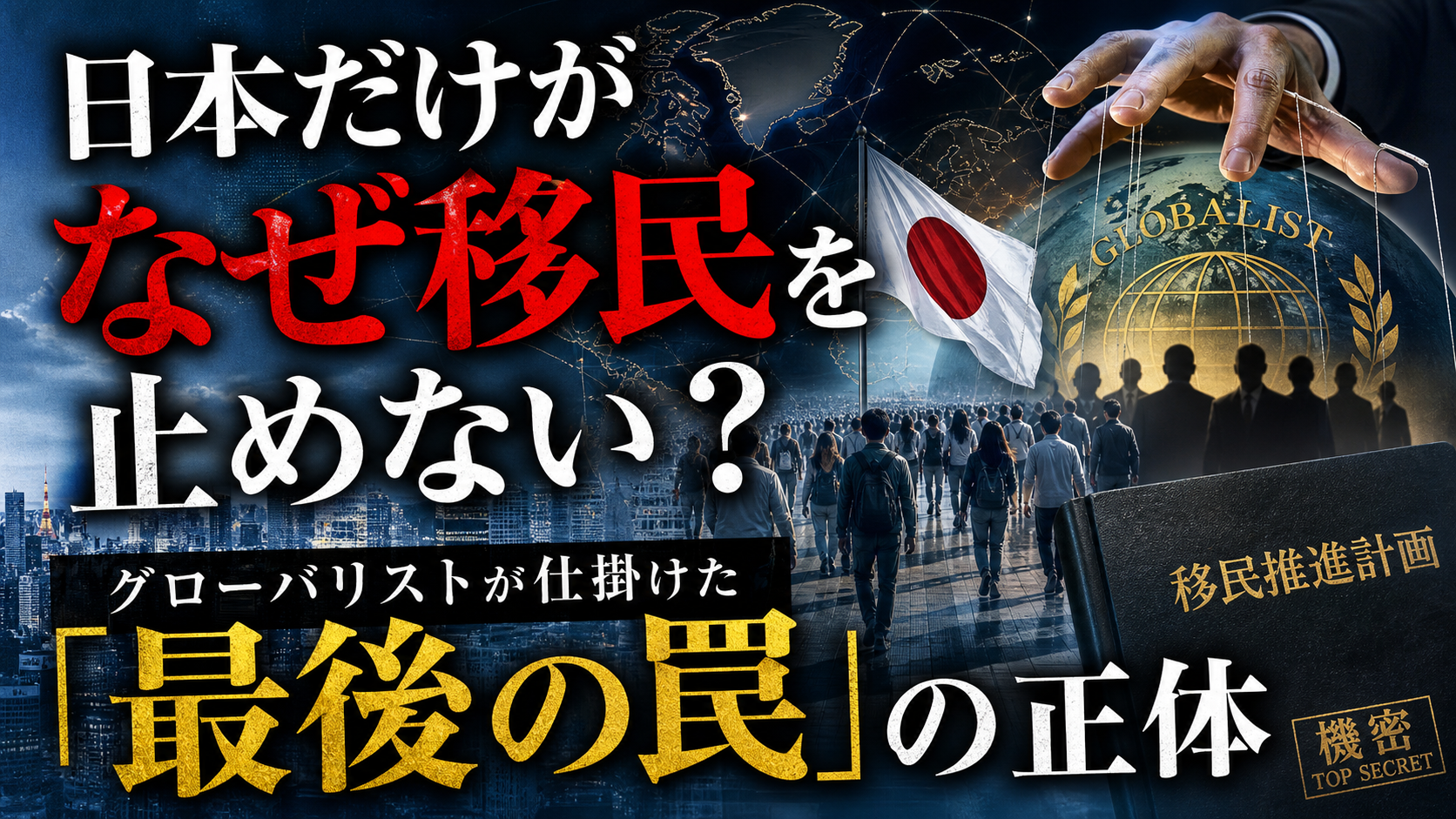日本だけがなぜ移民を止めない？グローバリストが仕掛けた「最後の罠」の正体