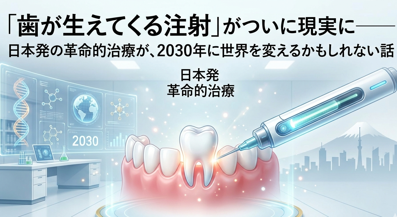 「歯が生えてくる注射」が、もう現実になりつつある話