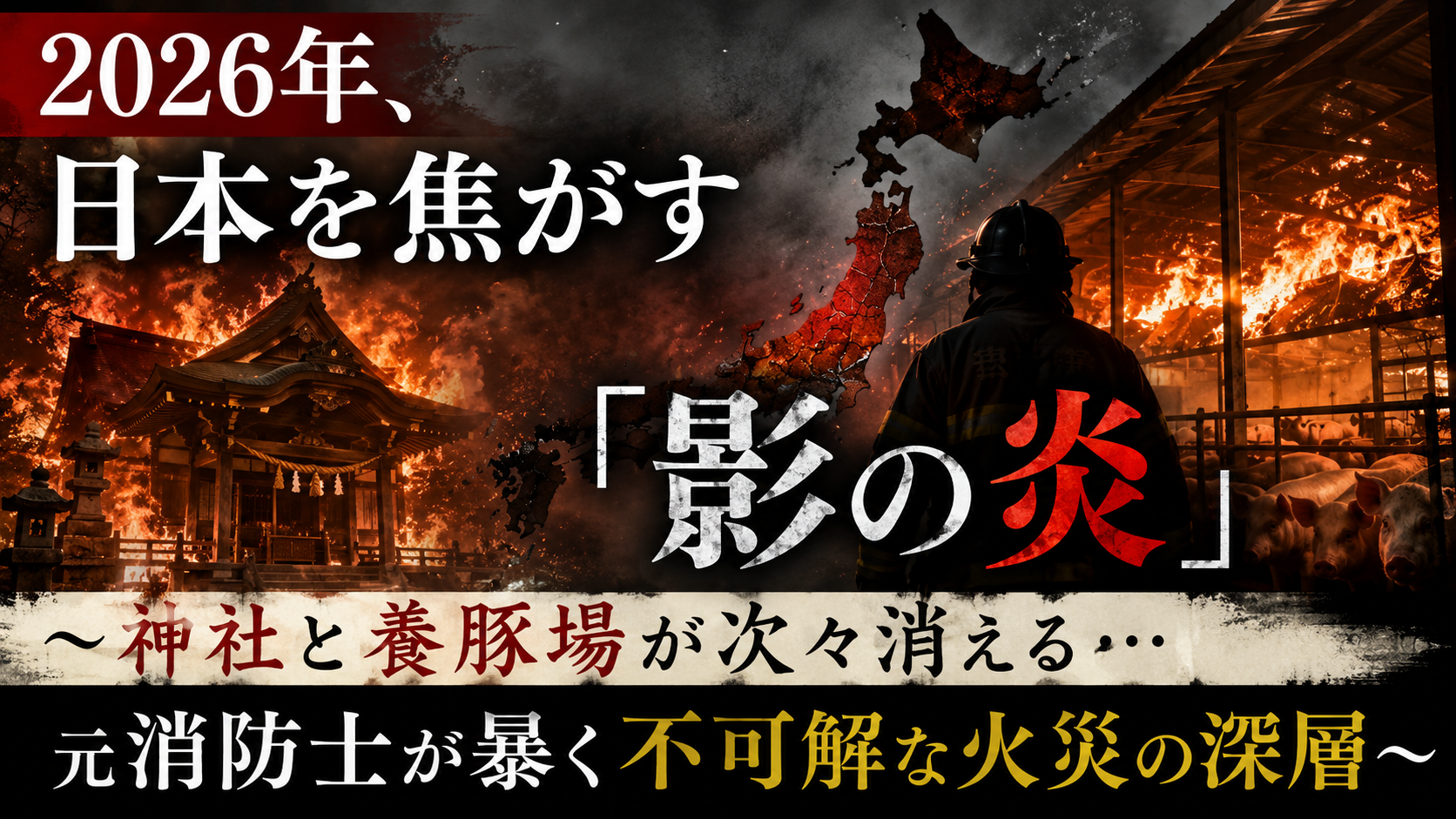 2026年、日本を静かに焦がす「影の炎」――神社と養豚場が次々消える本当の理由