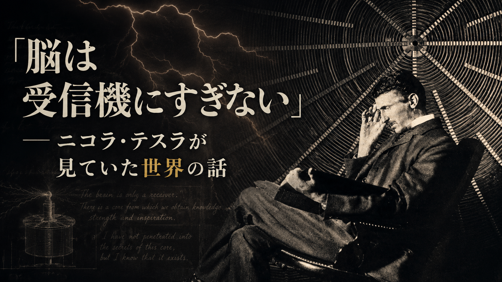 「脳は受信機にすぎない」——ニコラ・テスラが見ていた世界の話