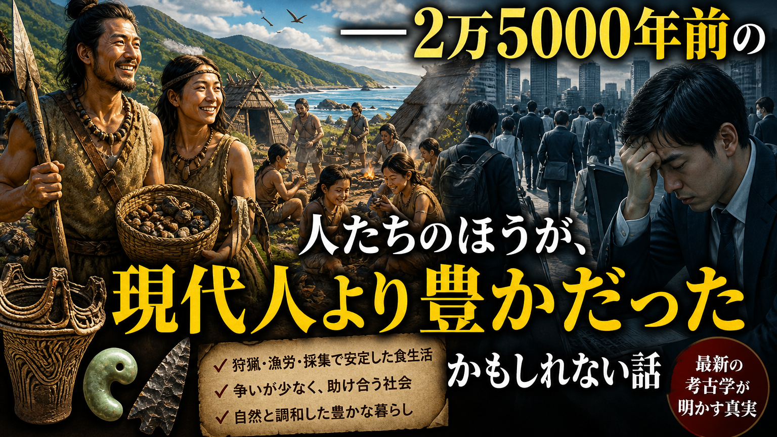 教科書が教えない「本当の日本の始まり」——2万5000年前の人たちは、現代人より豊かだったかもしれない