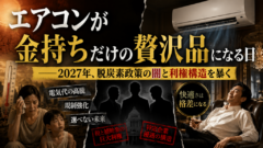 エアコンが「金持ちだけの贅沢品」になる日――2027年、脱炭素政策の闇と利権構造を暴く