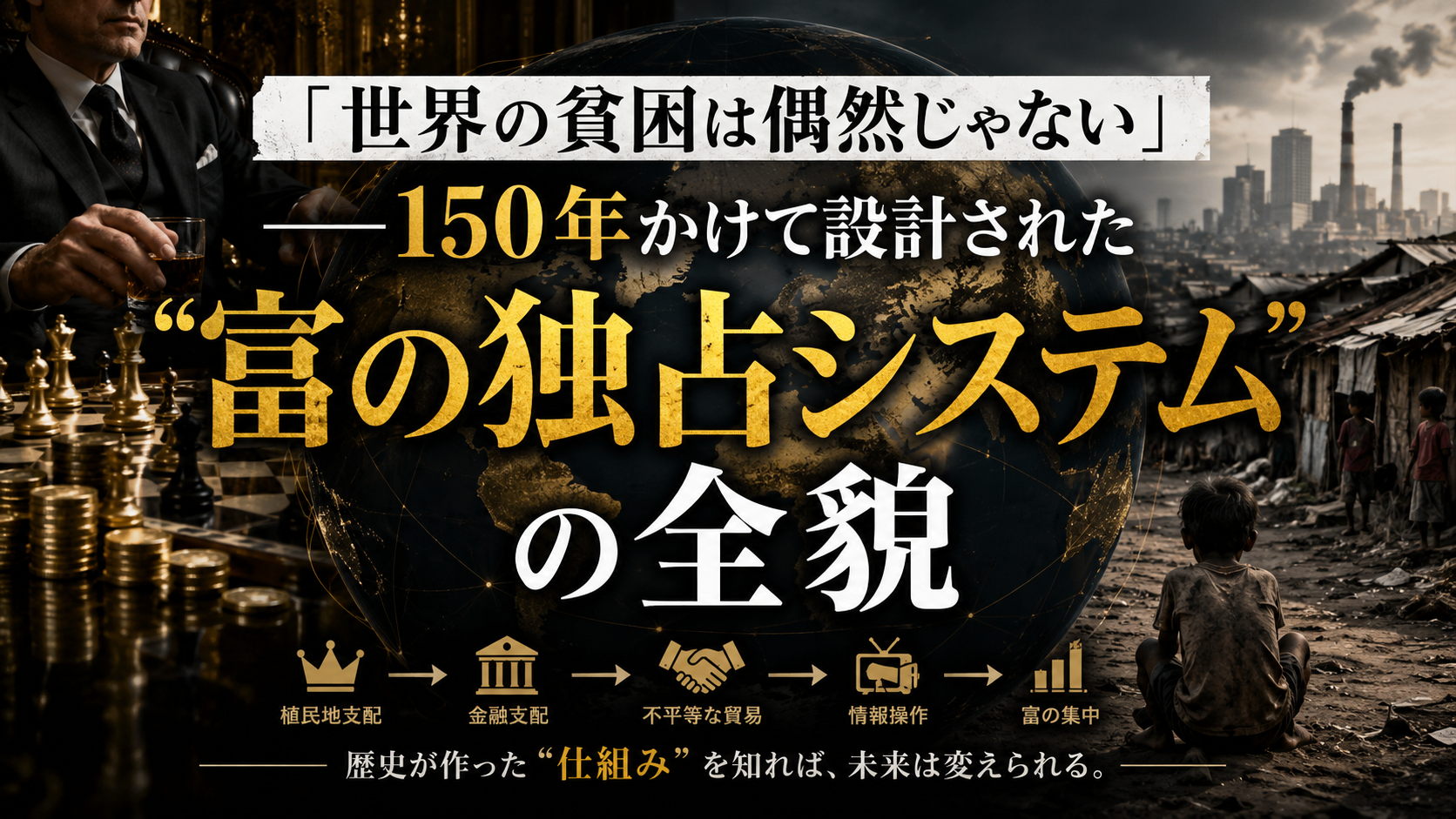 「世界の貧困は偶然じゃない」──150年かけて設計された”富の独占システム”の全貌
