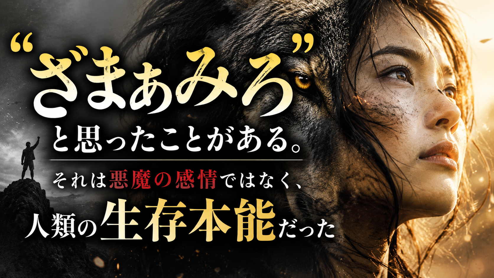 あなたも「ざまあみろ」と思ったことがある。それは悪魔の感情ではなく、人類の生存本能だった あなたも「ざまあみろ」と思ったことがある。それは悪魔の感情ではなく、人類の生存本能だった