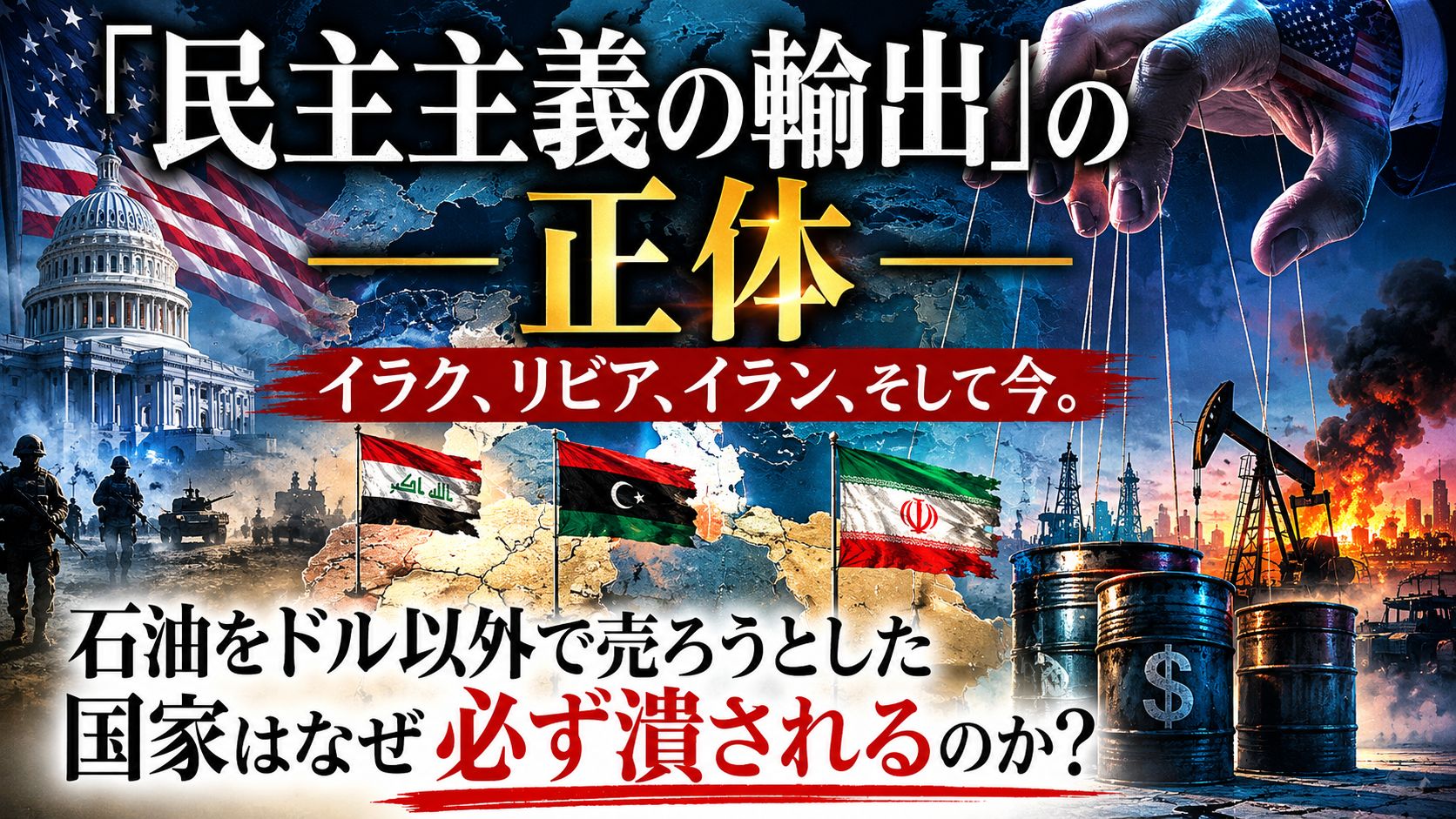 「民主主義の輸出」の正体——石油をドル以外で売ろうとした国家はなぜ必ず潰されるのか？