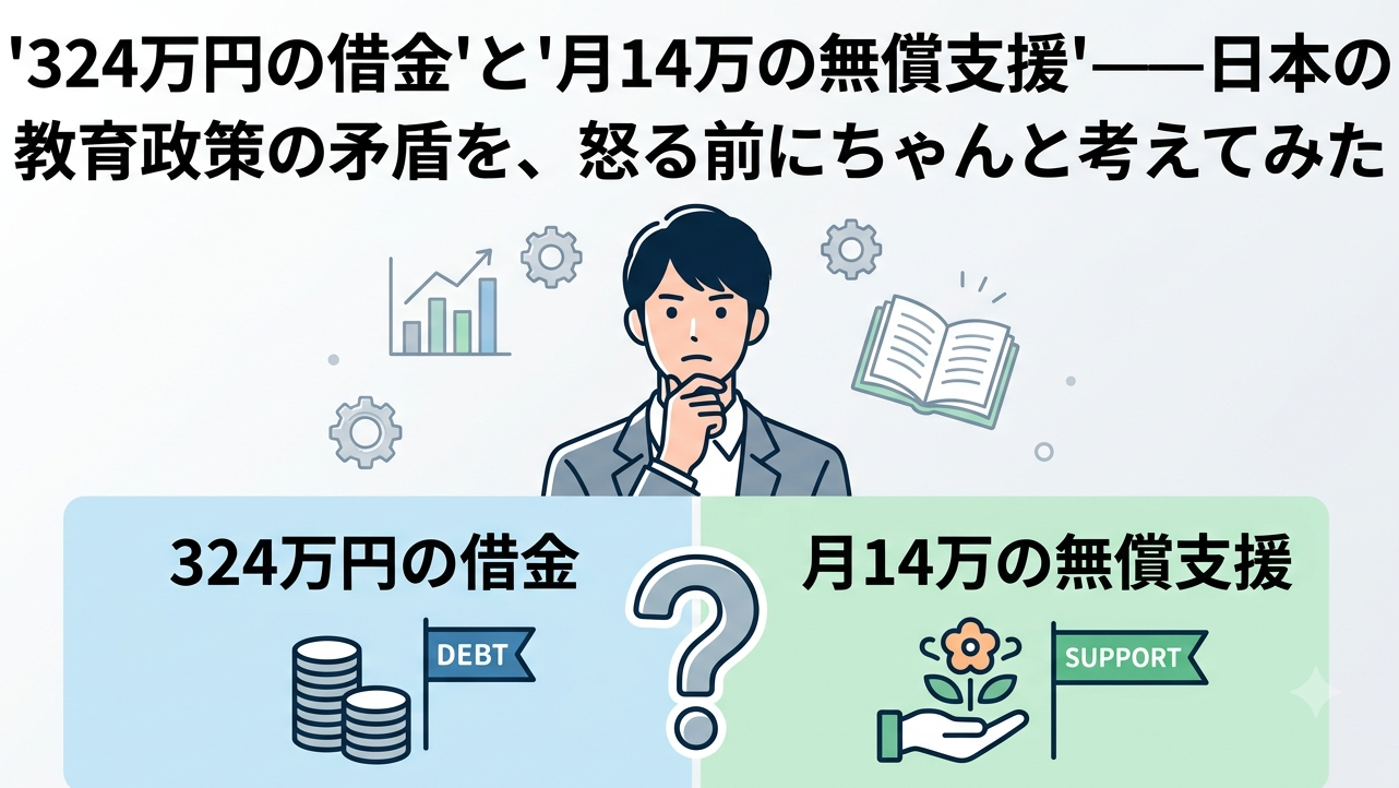 「外国人は月14万もらえるのに、なぜ日本人は324万の借金？」——その怒り、本当に正しい方向に向いていますか？
