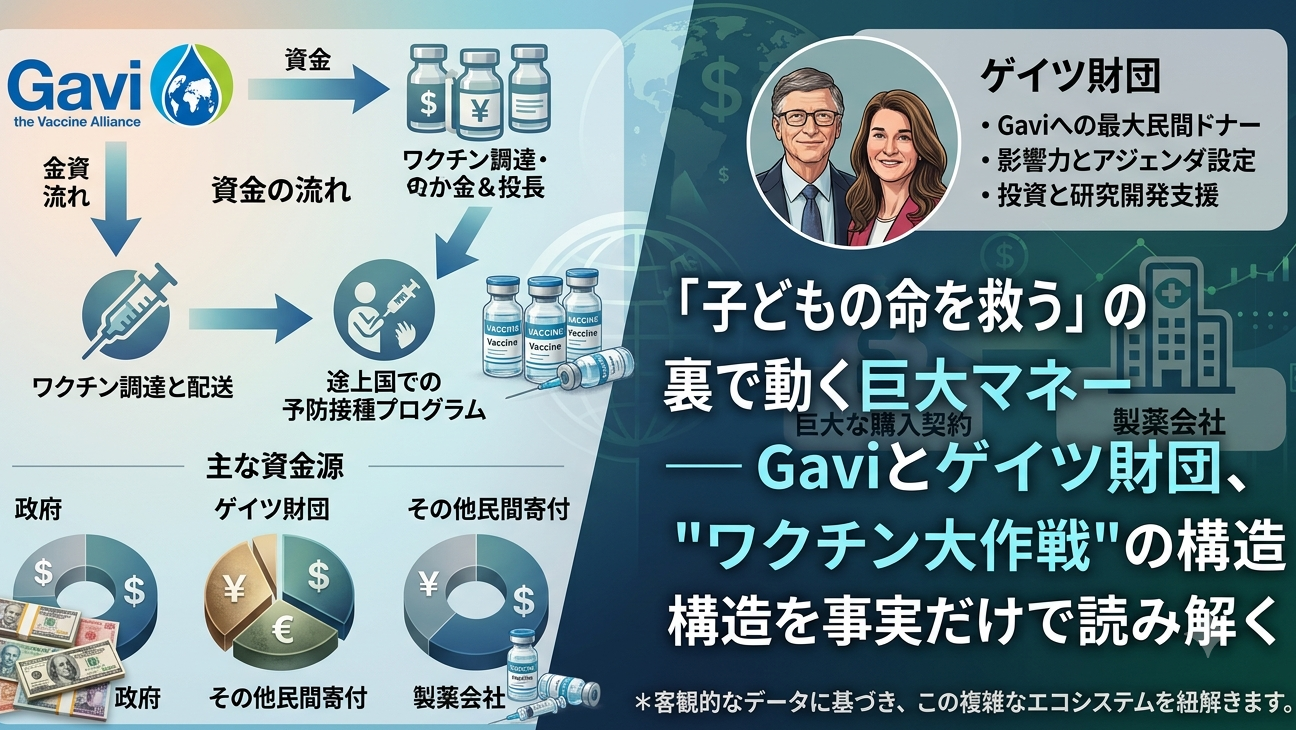 「ありがとう、ゲイツ財団」――その一言の裏で、いくら動いているか知っていますか？