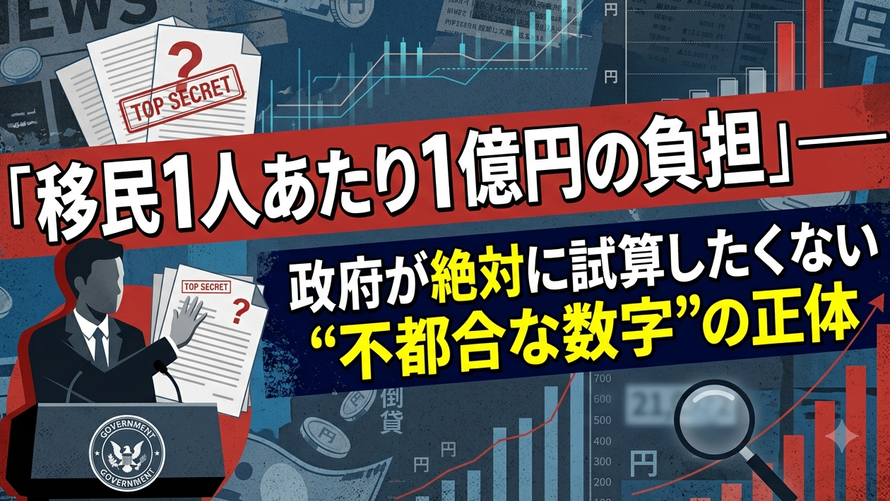 政府が「計算していない」と言い切った数字——それが本当に怖い