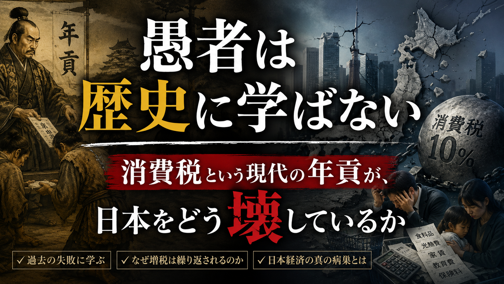 「愚者は歴史に学ばない」——消費税という現代の年貢が、日本をどう壊しているか