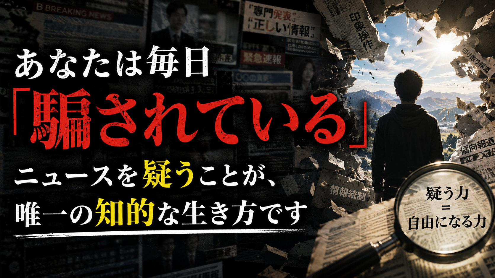 あなたは毎日「騙されている」——ニュースを疑うことが、唯一の知的な生き方です あなたは毎日「騙されている」——ニュースを疑うことが、唯一の知的な生き方です