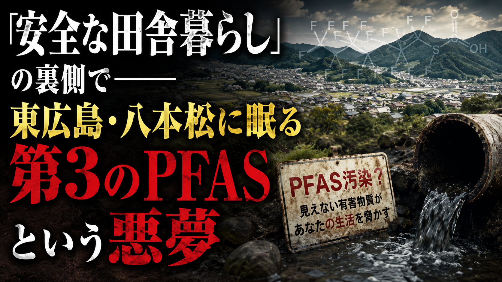 「フェンスの外」の方が汚染されていた——東広島に眠る"見えないPFAS"の恐怖