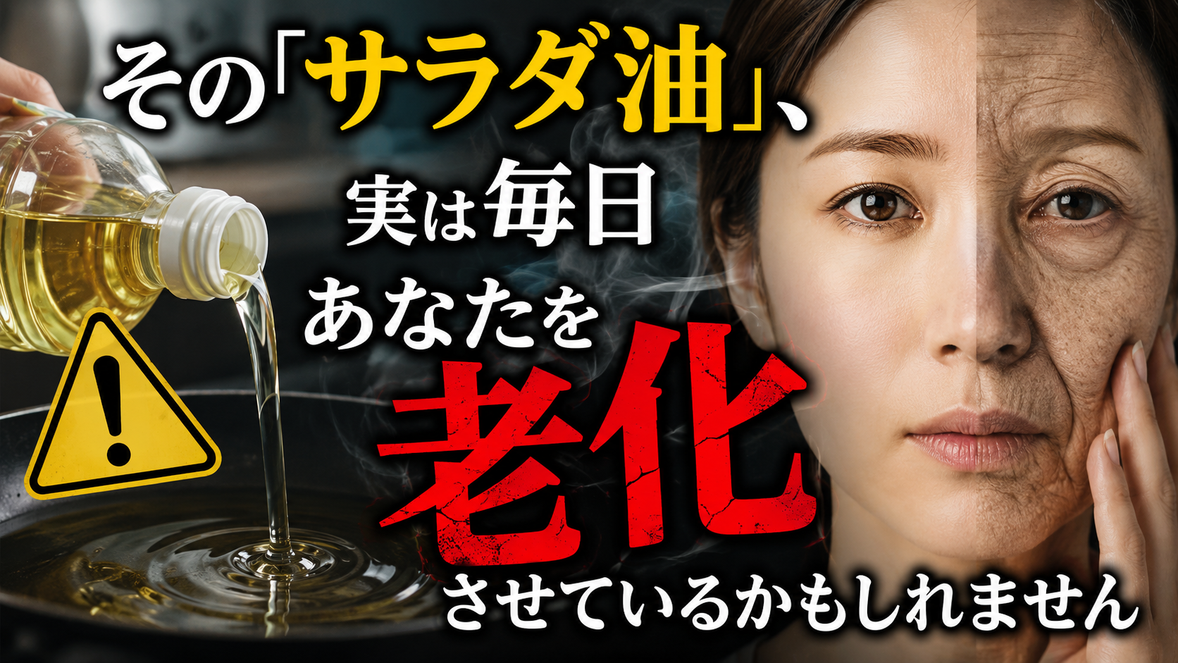 その「サラダ油」、実は毎日あなたを老化させているかもしれません
