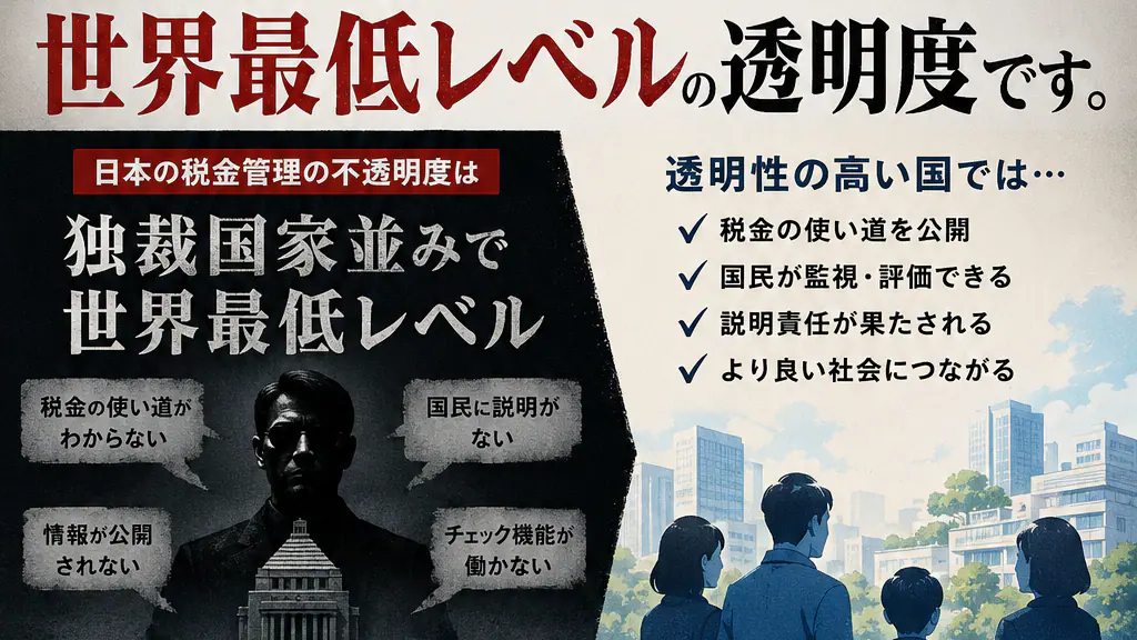 日本は「独裁国家並み」に不透明?世界94位ショックの裏側にある、もっと大事な話 日本は「独裁国家並み」に不透明?世界94位ショックの裏側にある、もっと大事な話