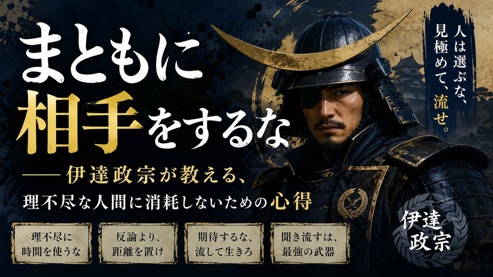 「まとも」を捨てた武将だけが、乱世を生き抜けた——伊達政宗の静かな処世術