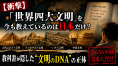 【衝撃】「世界四大文明」を今も教えているのは日本だけ？教科書が隠した"文明のDNA"の正体