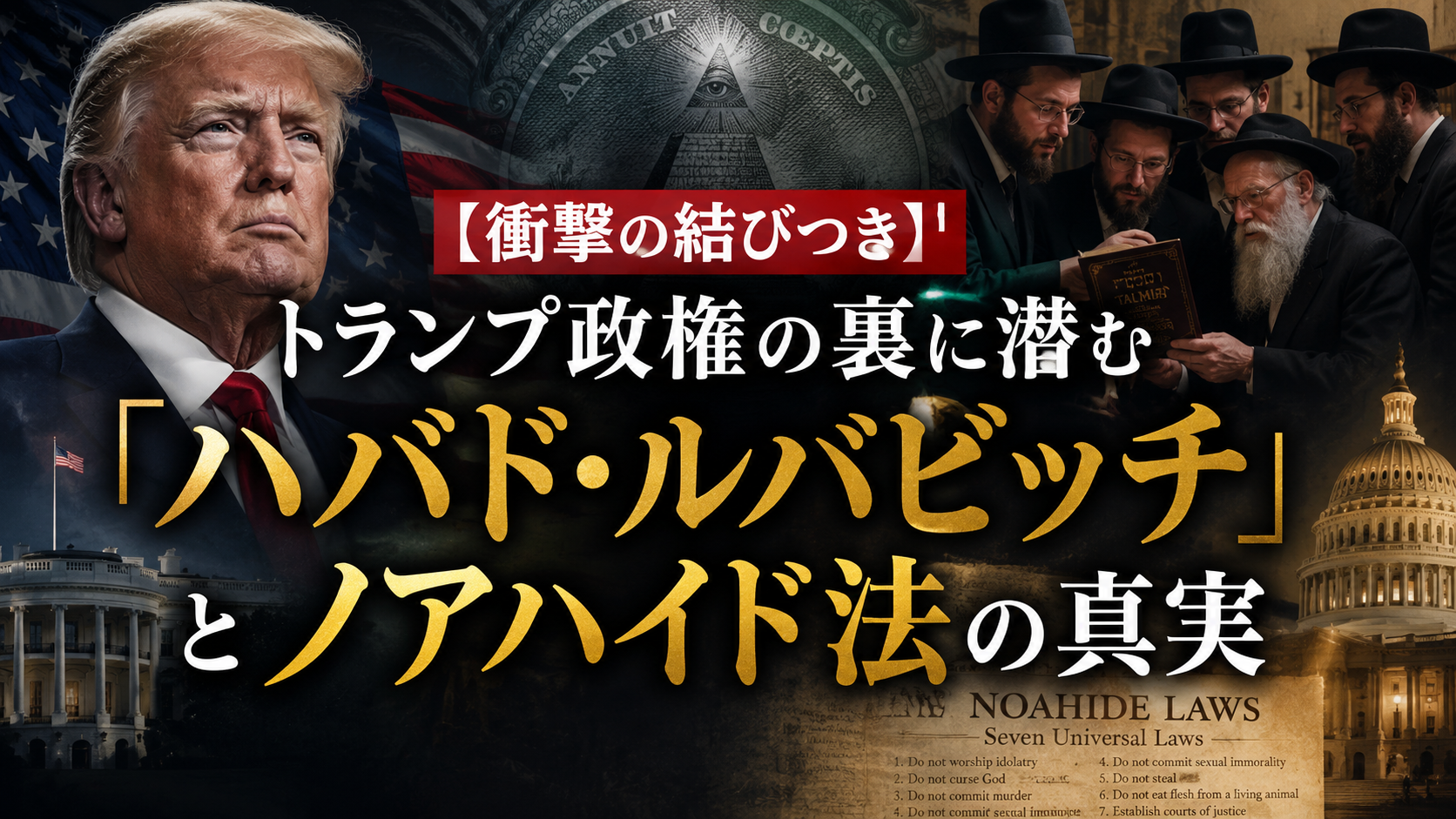 【衝撃の結びつき】トランプ政権の裏に潜む「ハバド・ルバビッチ」とノアハイド法の真実 【衝撃の結びつき】トランプ政権の裏に潜む「ハバド・ルバビッチ」とノアハイド法の真実