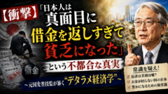 【衝撃】「日本人は真面目に借金を返しすぎて貧乏になった」という不都合な真実