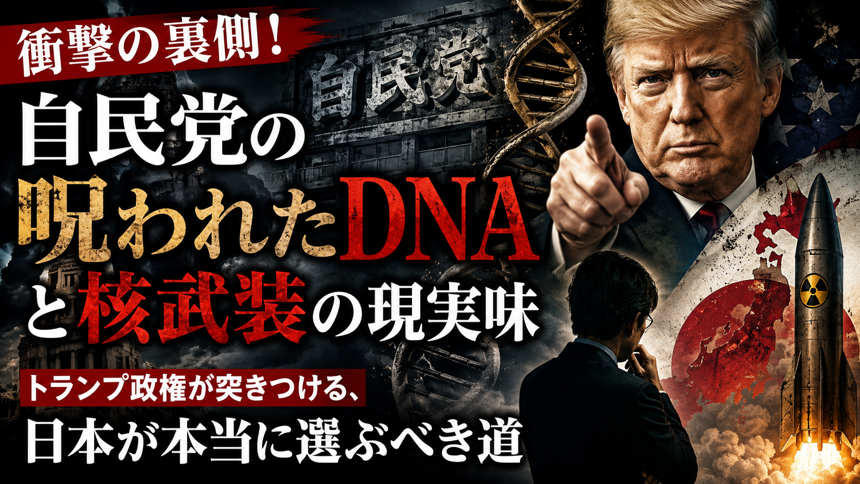 【禁断の真実】自民党はCIAの「工作資金」で生まれた——トランプ政権下、日本が核武装を迫られる理由