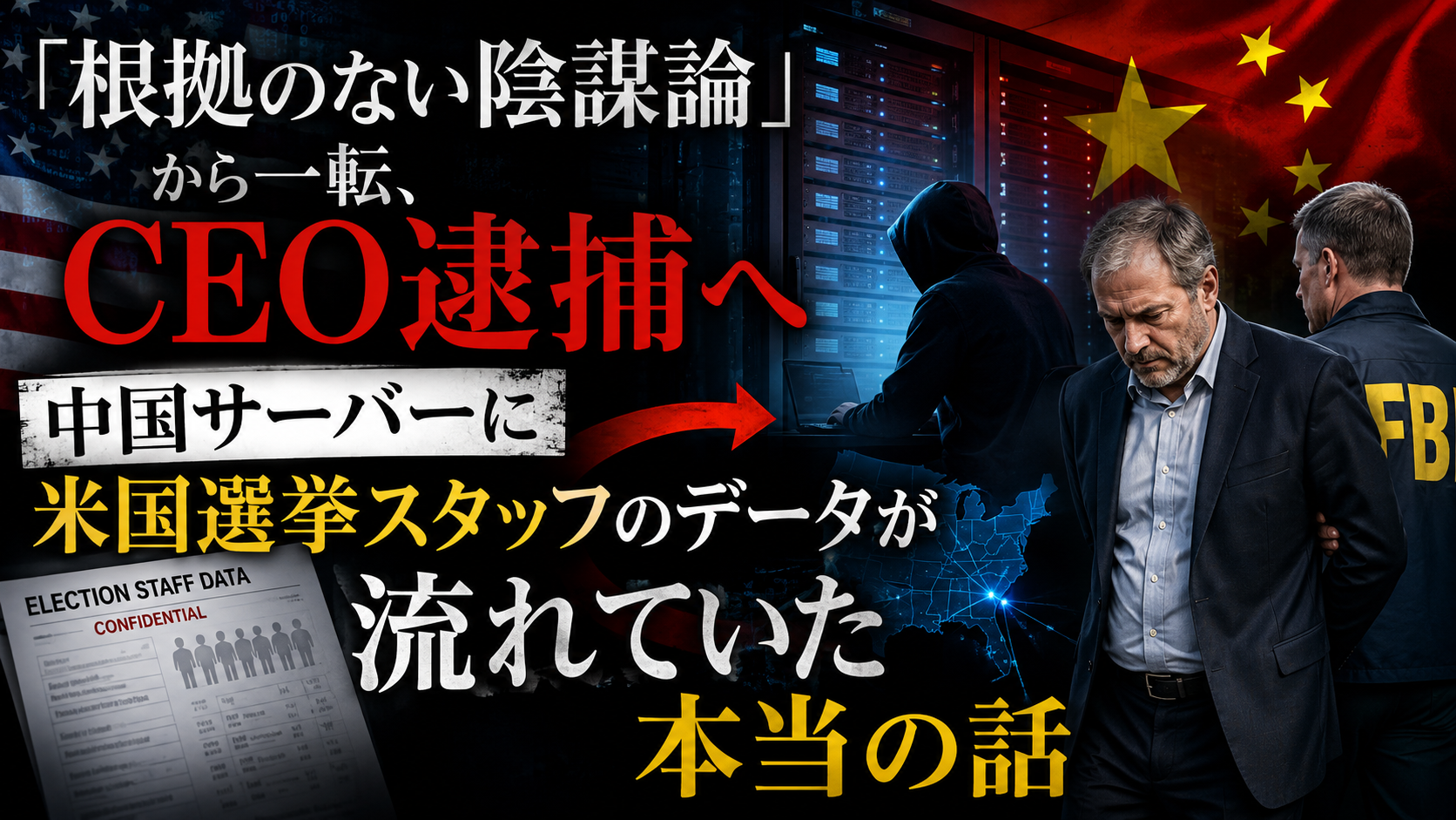 アメリカの選挙データが中国サーバーにあった本当の話　NYTも翻弄された逮捕劇の裏側