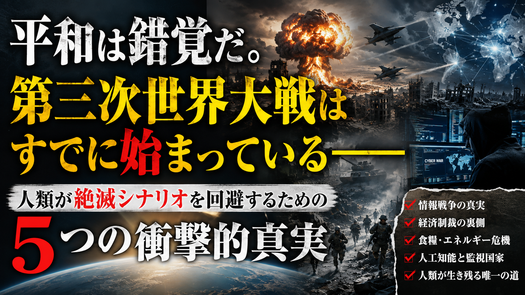 「まだ平和だ」と思っているあなたへ——第三次世界大戦は、すでに始まっている
