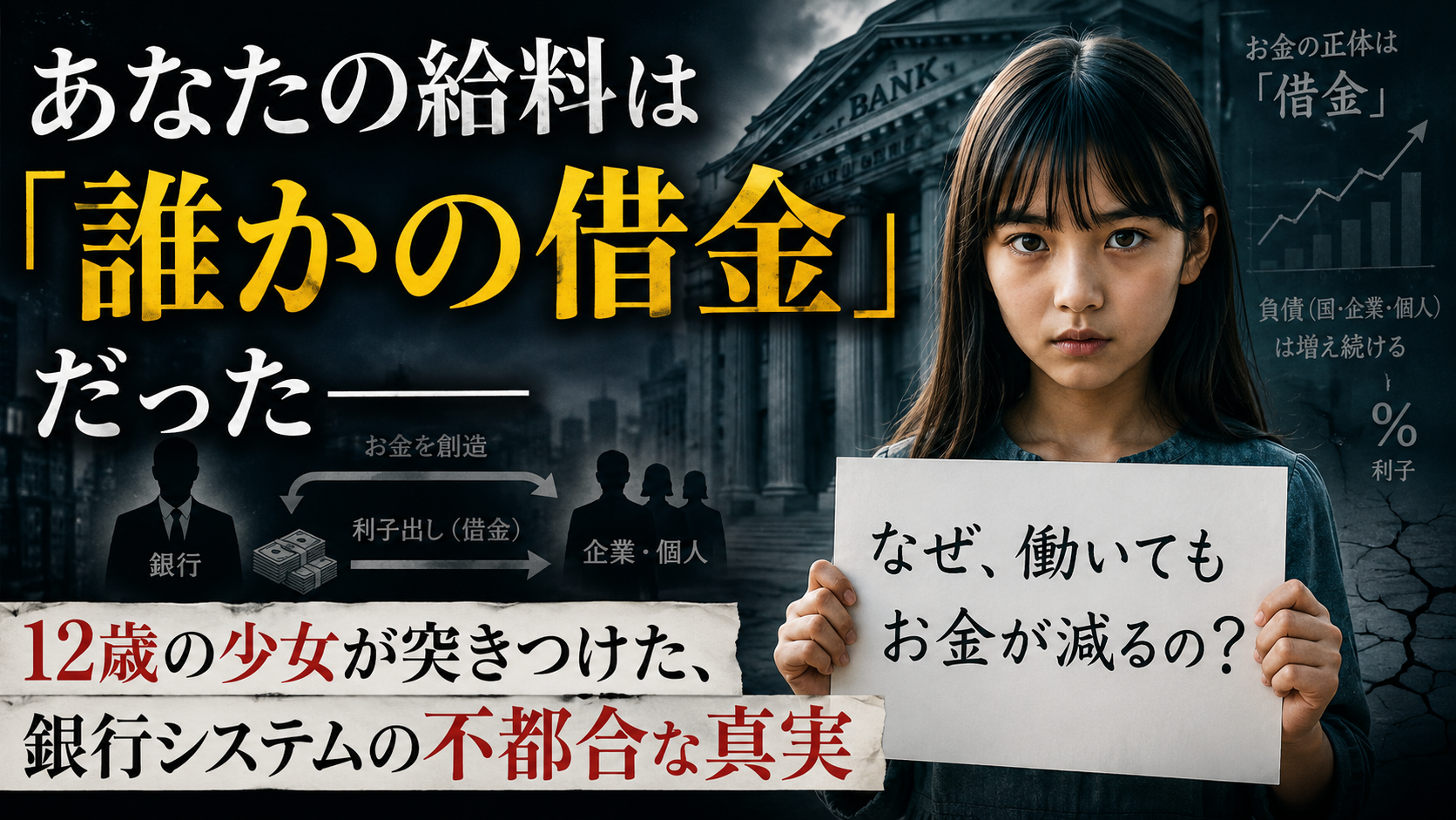 「あなたのお給料、実は誰かの“借金”でできていた」——12歳少女が暴いた、お金の正体