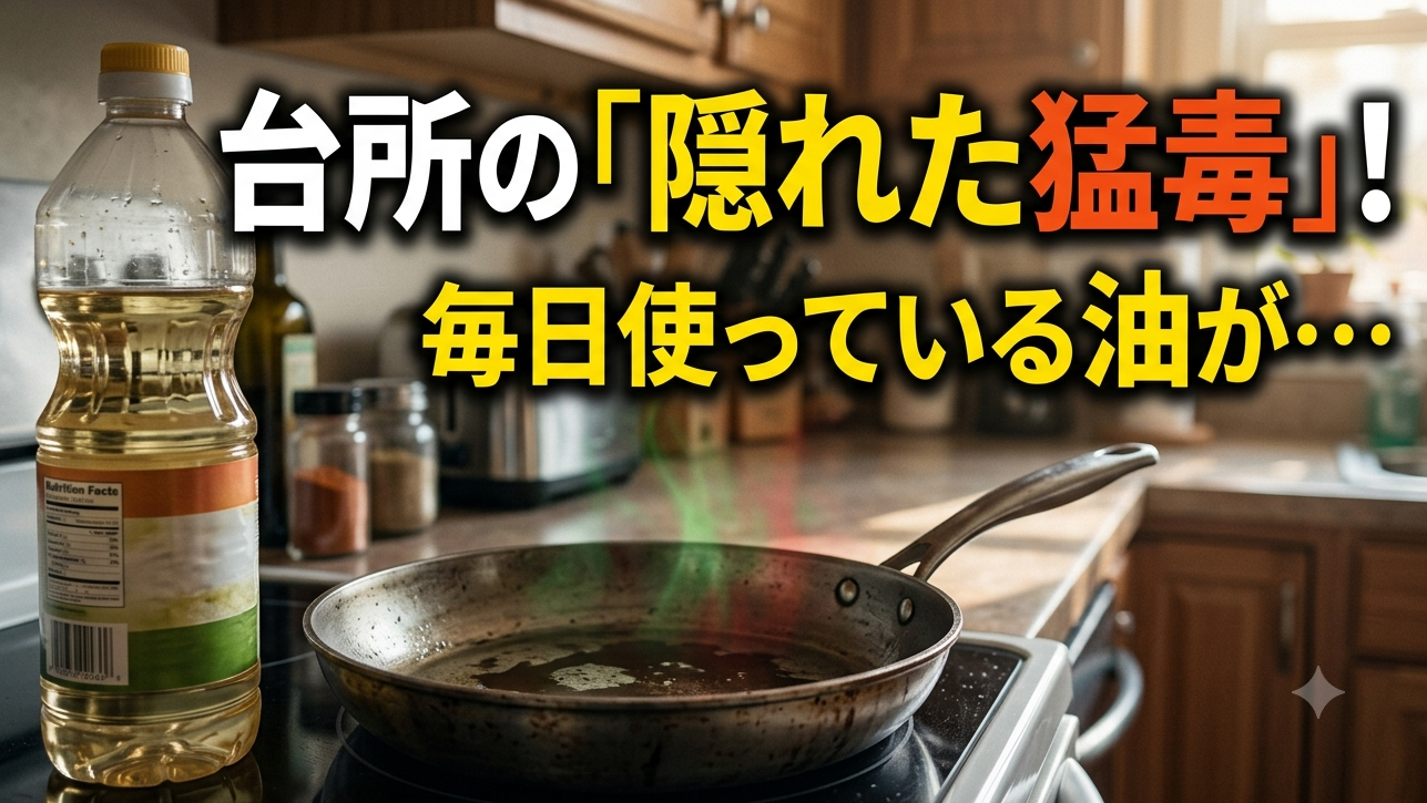 台所の「隠れた猛毒」！ 毎日使っている油が、脳と体を静かに蝕み続ける意外な犯人とは？