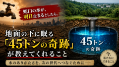 【あなたの足元に「命の砦」が眠っている】福岡発、45トンの見えないタンクが世界を変えている理由