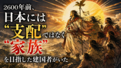 2600年前、日本には「支配」ではなく「家族」を目指した建国者がいた
